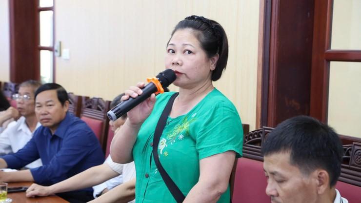 Đại diện các thôn phát biểu ý kiến