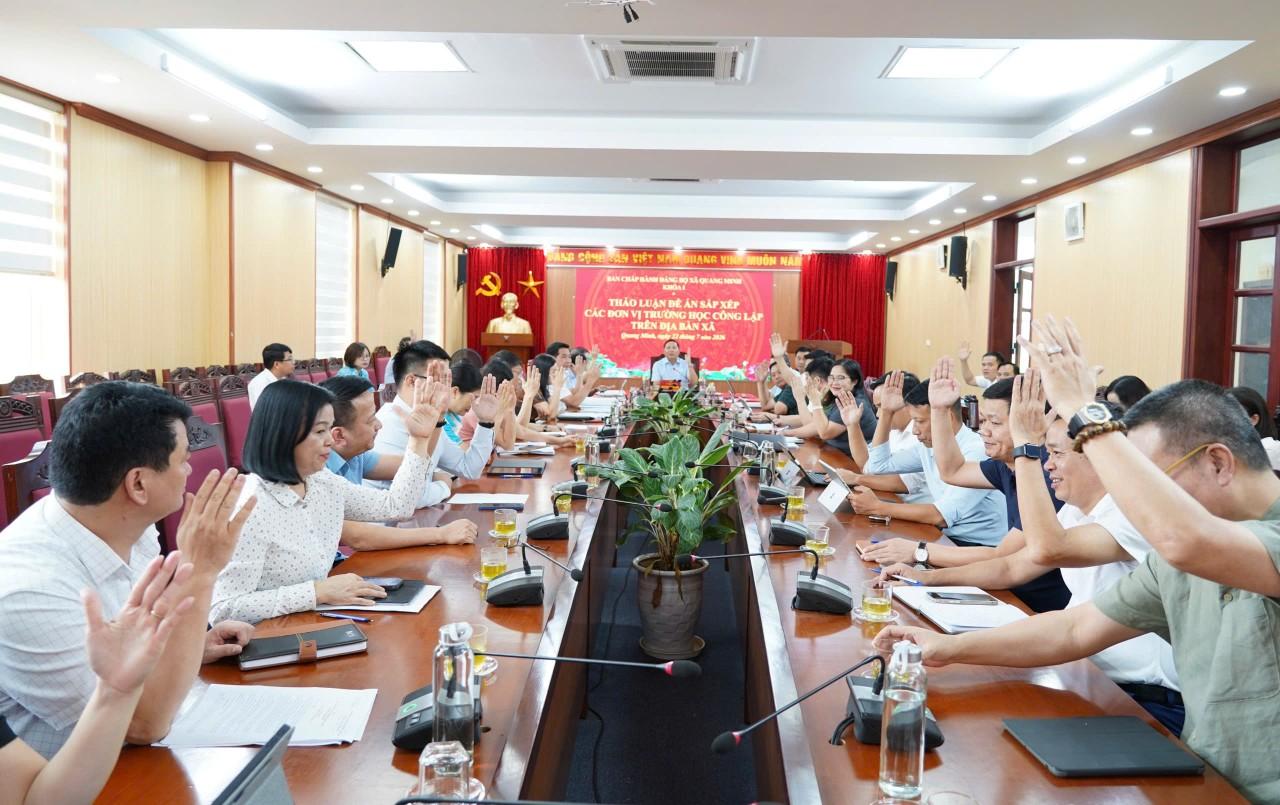 Các đại biểu thông qua nghị quyết