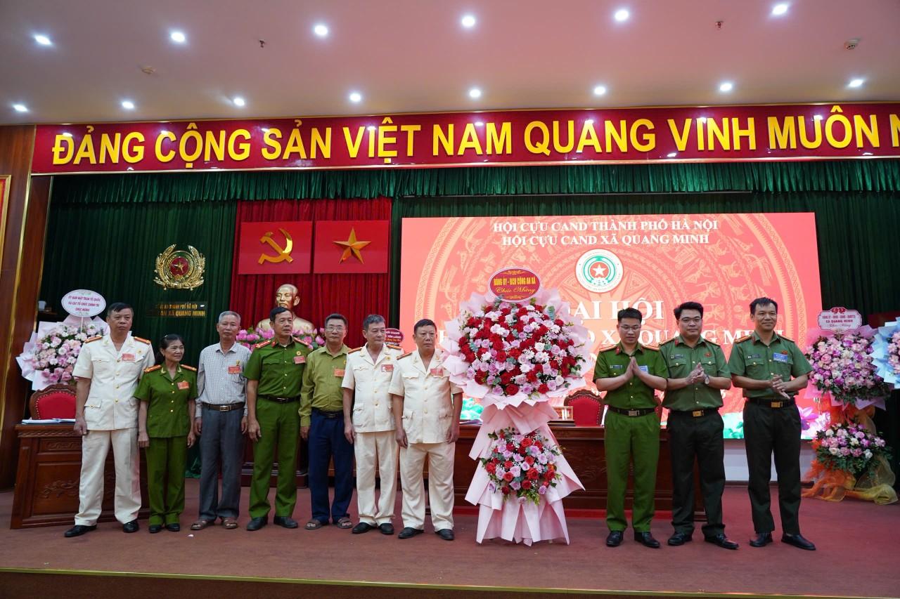 Ban Chấp hành hội cựu công an nhân dân xã Quang Minh ra mắt Đại hội
