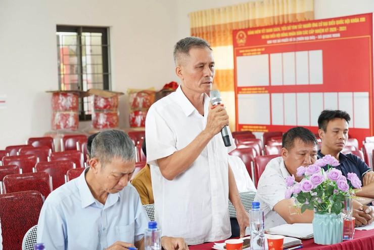 Đại diện các thôn phát biểu ý kiến