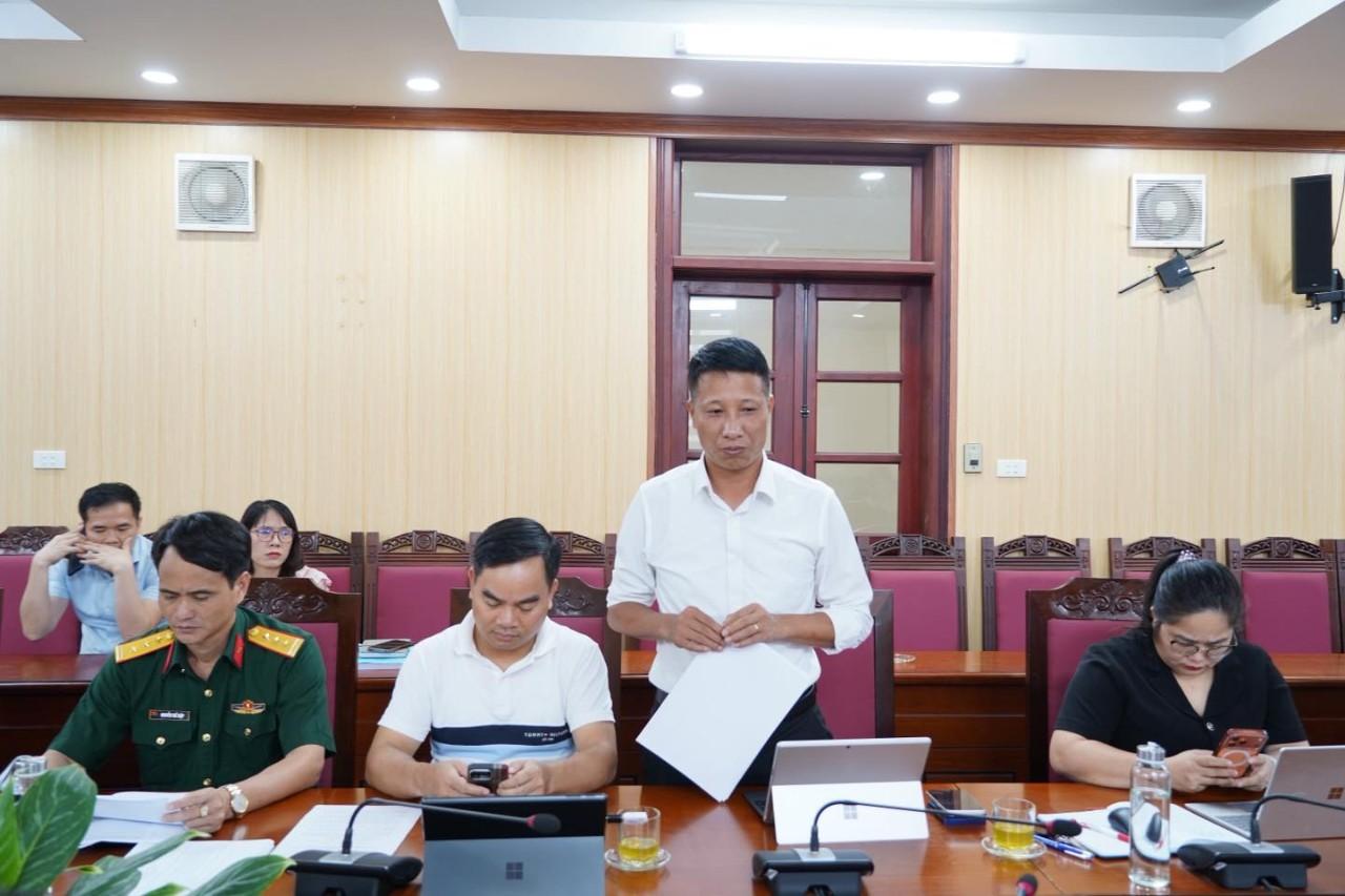 Đồng chí Nguyễn Cao Chí - Giám đốc Ban quản lý Đầu tư xây dựng - Hạ tầng